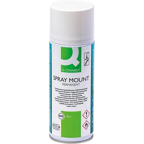 Q-CONNECT Q-CONNECT Quick Mount spray, permanent, spuitbus van 400 ml