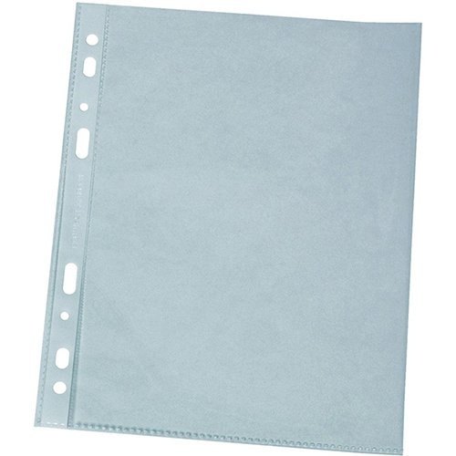 Q-CONNECT Q-CONNECT geperforeerde showtas A4 11-gaatsperforatie glashelder 100 micron