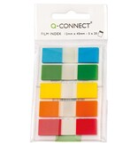 Q-CONNECT Q-CONNECT index mini, ft 12,5 x 45 mm, 5 x 20 tabs, geassorteerde kleuren
