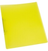 Q-CONNECT Q-CONNECT ringmap, PP, 2 ringen, 16 mm, transparant geel