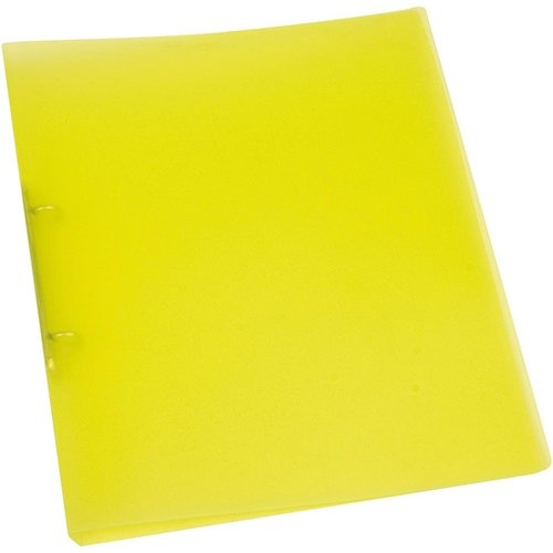 Q-CONNECT Q-CONNECT ringmap, PP, 2 ringen, 16 mm, transparant geel