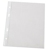 Q-CONNECT Q-CONNECT geperforeerde showtas A5 4-gaatsperforatie glashelder 100 micron pak van 100 stuks