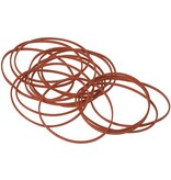 Q-CONNECT Q-CONNECT elastieken, breedte 1,5 mm, lengte 80 mm, 100g, rood