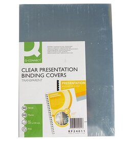 Q-CONNECT Omslag A4 Pvc 250M 100X Tranp [1st]