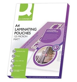 Q-CONNECT Q-CONNECT lamineeretui A4 2x 125 micron transparant 100 stuks