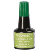 Q-CONNECT Q-CONNECT stempelinkt, flesje van 28 ml, groen