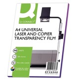 Q-CONNECT Q-CONNECT overhead transparanten voor laserprinter, ft A4, pak van 100 vel