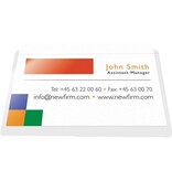 Q-CONNECT Q-CONNECT badge pocket, zelfklevend, ft 60 x 95 mm, open lange zijde, pak van 10 stuks