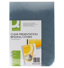 Q-CONNECT Omslag A4 Pvc 150M 100X Tranp [1st]