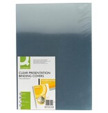 Q-CONNECT Q-CONNECT omslagen, ft A3, PVC, 200 micron, pak van 100 stuks, transparant