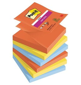 Post-It Super Sticky Post-it Super Sticky Z-notes Playful, 90 vel, 76 x 76 mm