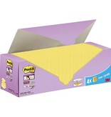 Post-It Super Sticky Post-it Super Sticky Z-notes, 90 vel, ft 76 x 76 mm, doos van 20 + 4 gratis, geel
