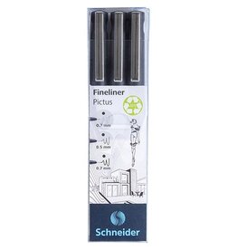 Schneider Fineliner Pictus Et3 Zwart [1st]