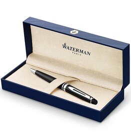 Waterman Waterman Expert balpen, medium, zwart/zilver, in giftbox