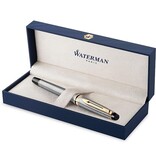 Waterman Waterman Expert vulpen, medium, zilver/goud, in giftbox