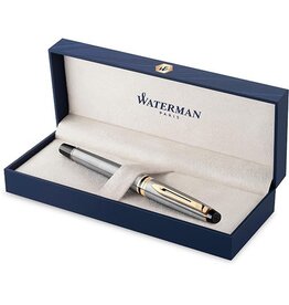 Waterman Waterman Expert vulpen, medium, zilver/goud, in giftbox