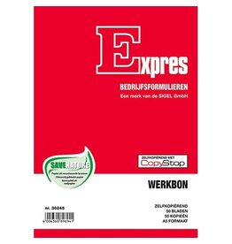 Sigel Sigel Expres werkbonblok, ft A5, Nederlands, dupli (50 x 2 vel)