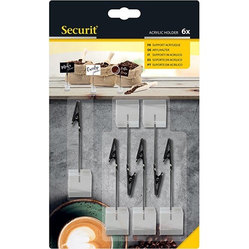 Securit Securit acryl tag houder, blister van 6 stuks