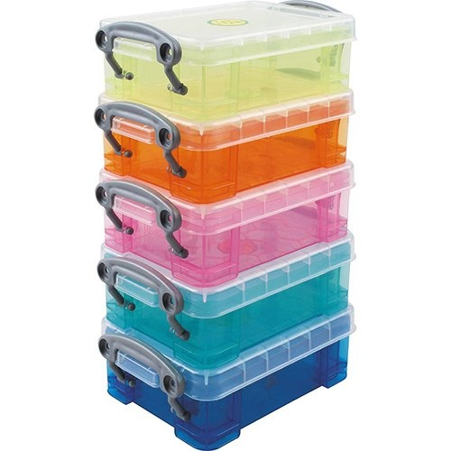 Really Useful Box Really Useful Boxes Opbergdoos set van 5 x 0.2 liter assorti kleuren