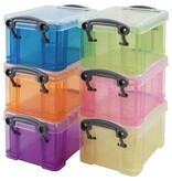 Really Useful Box Really Useful Boxes Opbergdoos set van 6 x 0.33 liter assorti kleuren