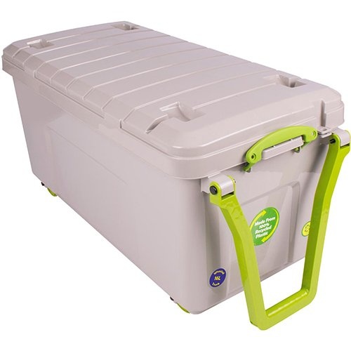 Really Useful Box Really Useful Box recycled opbergkoffer op wieltjes 16 liter, grijs