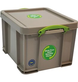 Really Useful Box Rub 35L Gerecycleerd Grijs [6st]