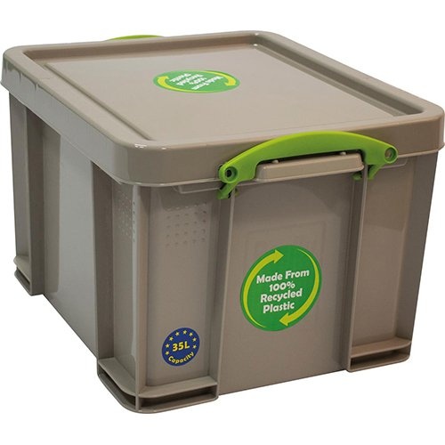 Really Useful Box Really Useful Box opbergdoos 35 liter, gerecycleerd, grijs