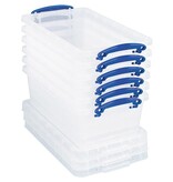 Really Useful Box Really Useful Box opbergdoos 5,5 l, nestbaar, transparant