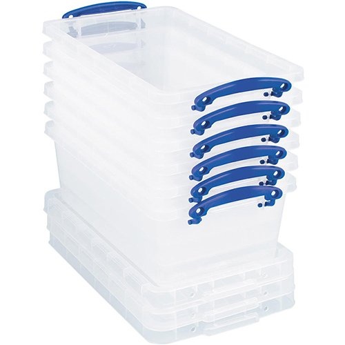 Really Useful Box Really Useful Box opbergdoos 5,5 l, nestbaar, transparant