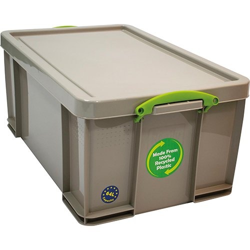 Really Useful Box Really Useful Box opbergdoos 64 liter, gerecycleerd, grijs