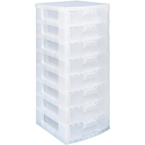 Really Useful Box Really Useful Box ladenblok 8 x 9,5 l, transparant