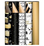 KP geschenkpapier Black & Gold, 70 cm x 2 m, geassorteerde kleuren