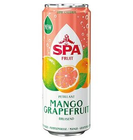 Spa Fruit Spa Fruit Sparkling mango-grapefruit, blik van 25 cl, 24st.