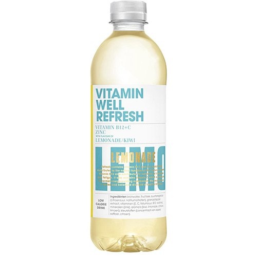 Vitamin Well vitaminewater Refresh, 500 ml, pak van 12