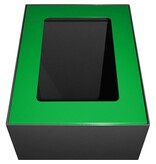 V-part V-Part top voor modulaire afvalbak 60 l, groen