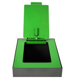 V-part V-Part top met klep voor modulaire afvalbak 60 l, groen