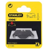 Stanley Stanley reservemesjes 1996 zonder gaten, blister van 5 stuks
