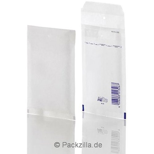 Airpro Bong AirPro luchtkussenenveloppen, ft 100 x 165 mm, met stripsluiting, doos van 200 stuks, wit