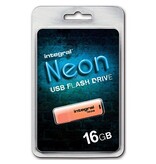 Integral Integral Neon USB 2.0 stick, 16 GB, oranje