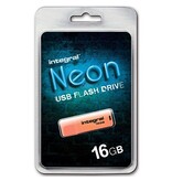 Integral Neon USB 2.0 stick, 16 GB, oranje