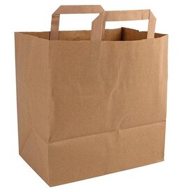 Merkloos Papieren Zak Bruin 32X18X26Cm [250st]