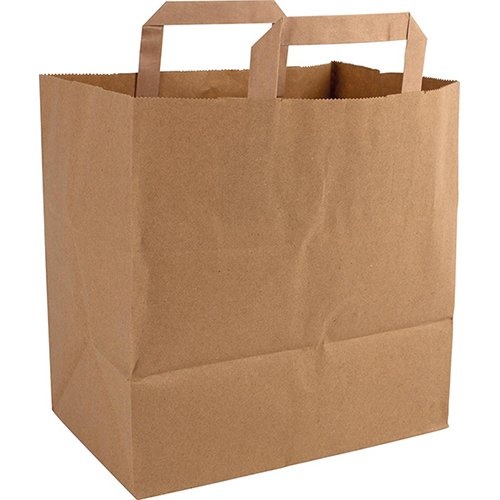 Q-CONNECT Papieren zak, ft 32 x 22 x 28 cm, bruin — levering per 250
