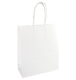 Merkloos Papieren zak, ft 22 x 10 x 31 cm, wit
