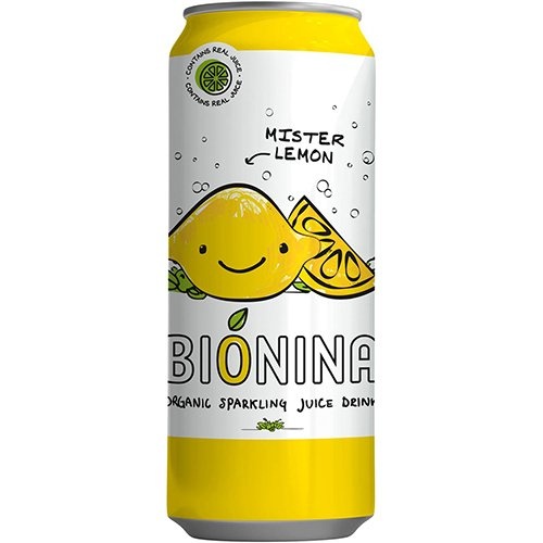 Bionina Bionina Mister Lemon, blik van 33 cl, pak van 24 stuks