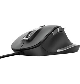 Trust Trust Fyda Comfort muis, zwart