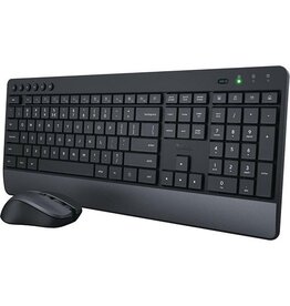 Trust Trust Trezo draadloze deskset, uit gerecycleerd kunststof, qwerty