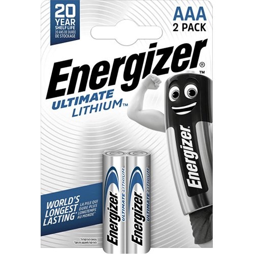 Energizer Energizer batterijen Lithium AAA, blister van 2 stuks