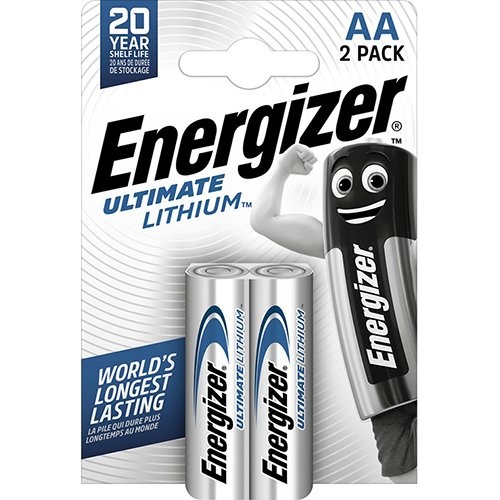 Energizer Energizer batterijen Lithium AA, blister van 2 stuks