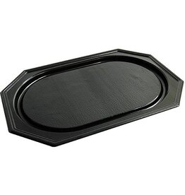 Conpax Cateringschaal, uit gerecycleerd PET, ft 45 x 30 cm, zwart, pak van 10 stuks
