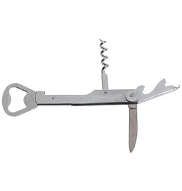 Cosy Cosy & Trendy flesopener-kurkentrekker, 14 cm, verchroomd